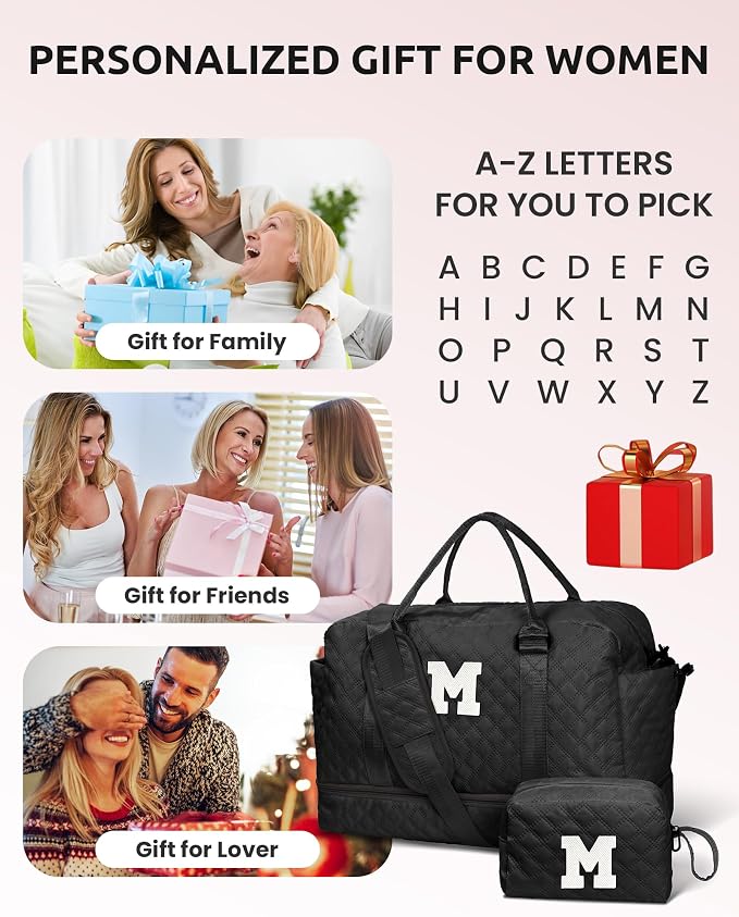 Gifts for Grandma-Initial Duffle Bag - Image 7