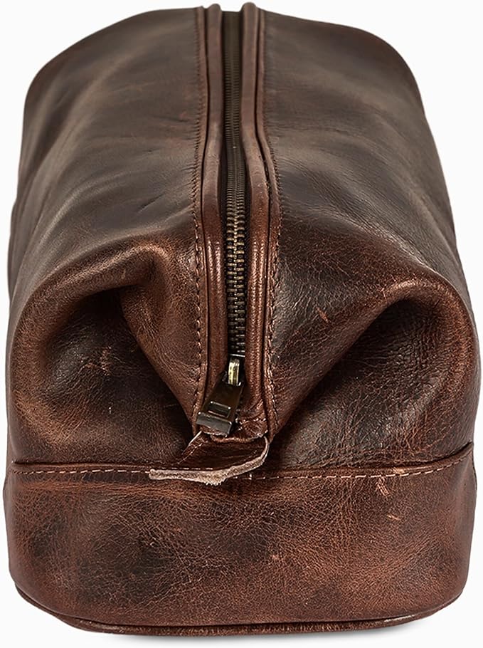 HLC Leather Toiletry Bag for Men - Image 3