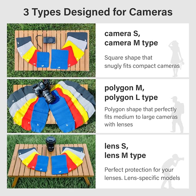 Camera Cover, Square W, Made in Japan, M size, Dark Gray - Image 5