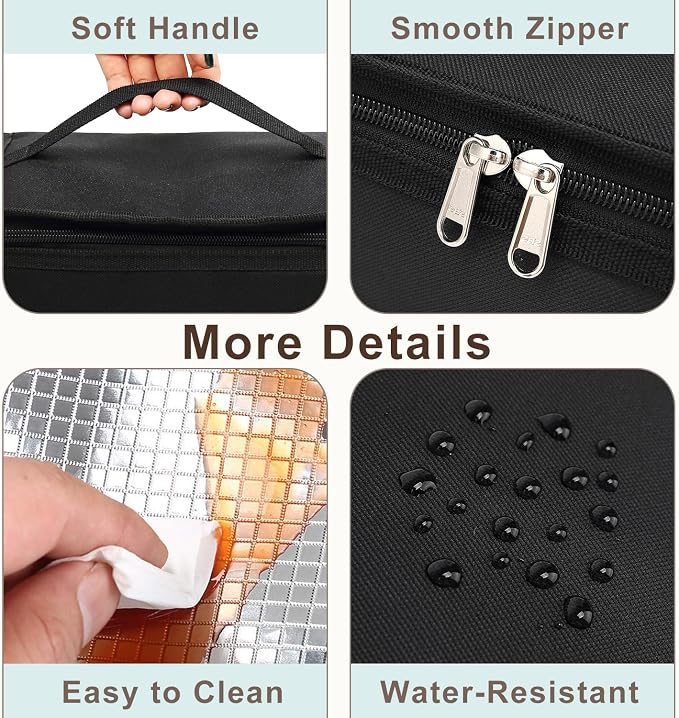 FlowFly Small Insulated Lunch box Portable Soft Bag Mini Cooler Thermal Meal - Image 7