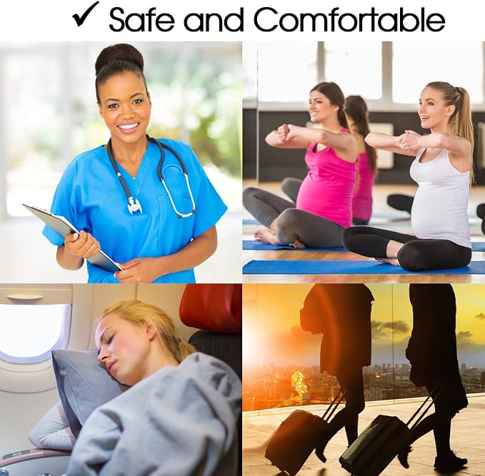 Cotton Compression Socks for Women & Men. 15-20 mmHg Support Knee-High Color - Image 6