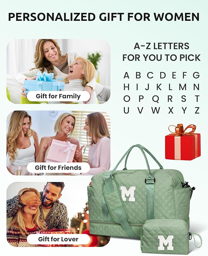 Monogrammed Gifts for Women-Initial Travel Bag - Image 2