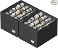 Shoe Organizer for Closet, 2 Pack Sturdy Shoe Storage Bins by CYhom