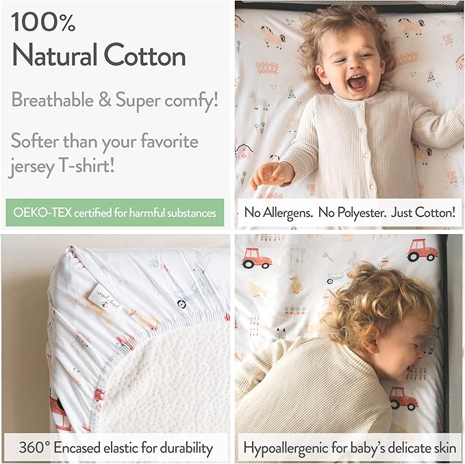 Pack and Play Sheets Fitted – Compatible - Image 3
