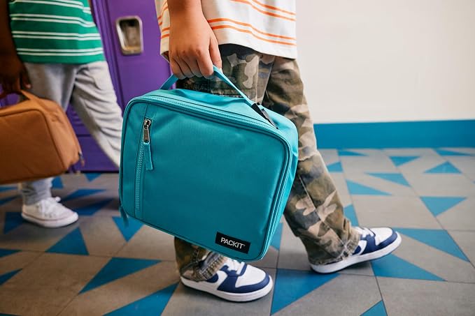 PackIt Freezable Classic Lunch Box, Rainbow Sky, Built - Image 7