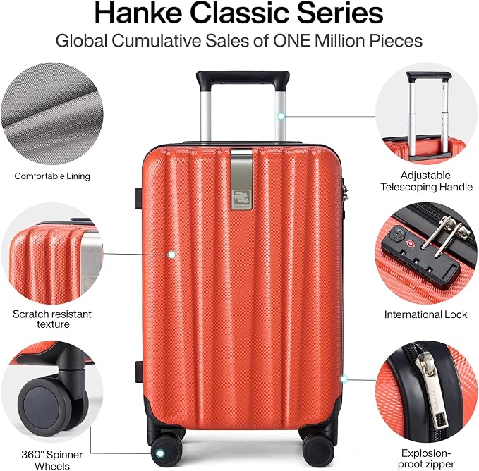 Hanke Luggage Sets 2 piece Carry On Luggage - Image 3