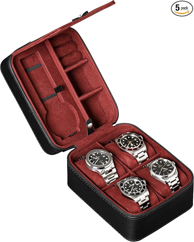ROTHWELL 5 Watch Travel Case Storage Organizer by RothwellSanFrancisco