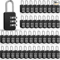 Chumia 50 Pack 3 Digit Combination Lock Small Combo Locks Waterproof Luggage by Chumia