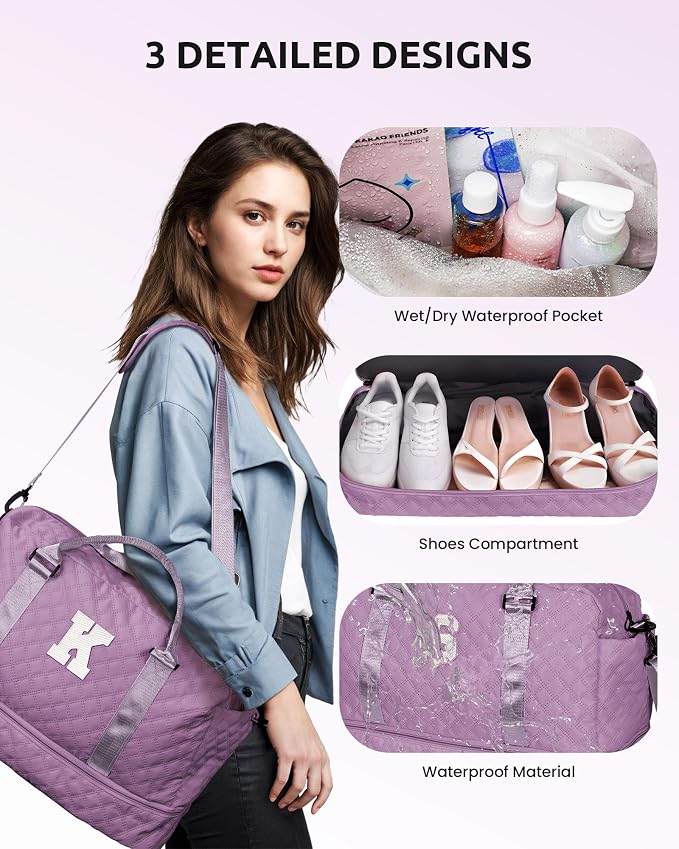 Women's Personalized Monogram Overnight Weekender - Image 7