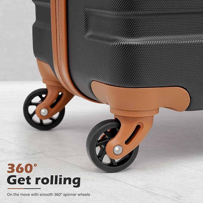 Coolife Luggage 4 Piece Set Suitcase Spinner Hardshell Lightweight TSA Lock - Image 3