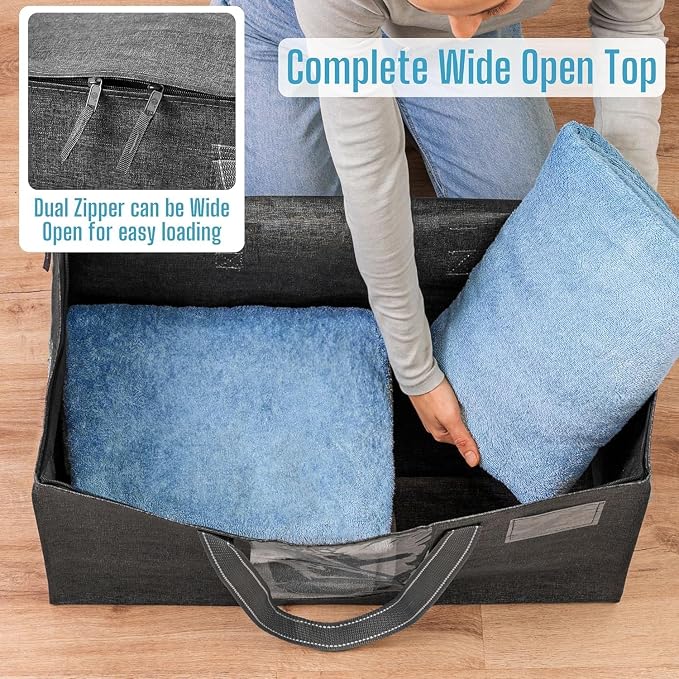 VENO 4 Pack Moving Bags, Comforter and Blanket Storage Bags - Image 2