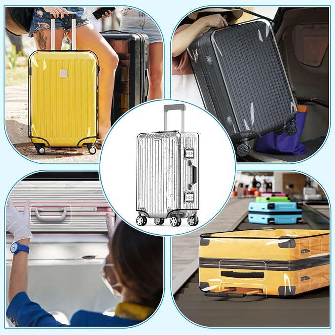 Yotako Clear PVC Suitcase Cover Protectors 28 Inch Luggage Cover - Image 8