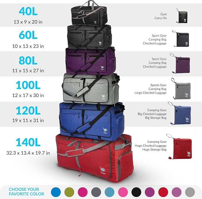Bago Large Foldable Duffel Bags - Image 4