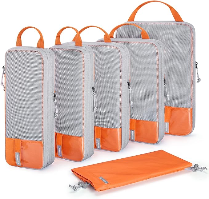 BAGSMART 6 Set Compression Packing Cubes by BAGSMART