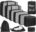 BAGAIL 6 Set/8 Set/10 Set Packing Cubes Various Sizes Packing Organizer by BAGAIL