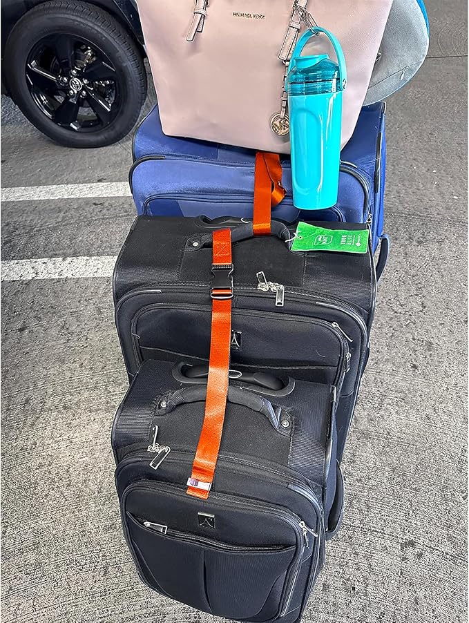 2Pack Luggage Straps for Suitcases, Travel Connector for Carry On Bag, Add Bag - Image 7