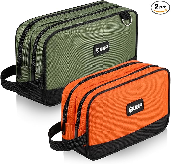 Small Tool Bag 2 Pack, Zipper Tool Pouch Two Compartments, 10 12 inch Utility by UUP