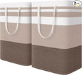 HomeHacks 2-Pack Large Laundry Basket, Waterproof, Freestanding Laundry Hamper by HomeHacks