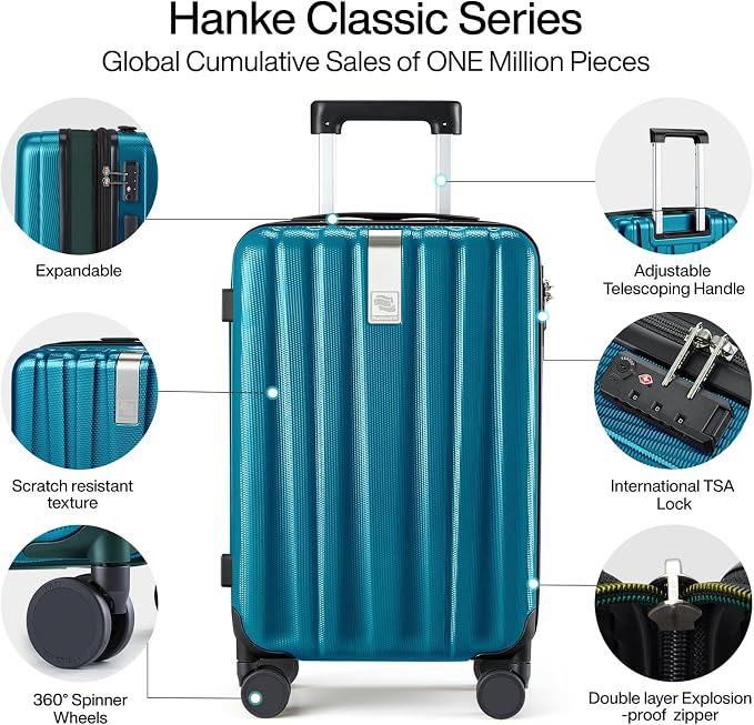 Hanke 29 Inch Expandable Checked Luggage Lightweight PC Hard Shell Luggage - Image 4