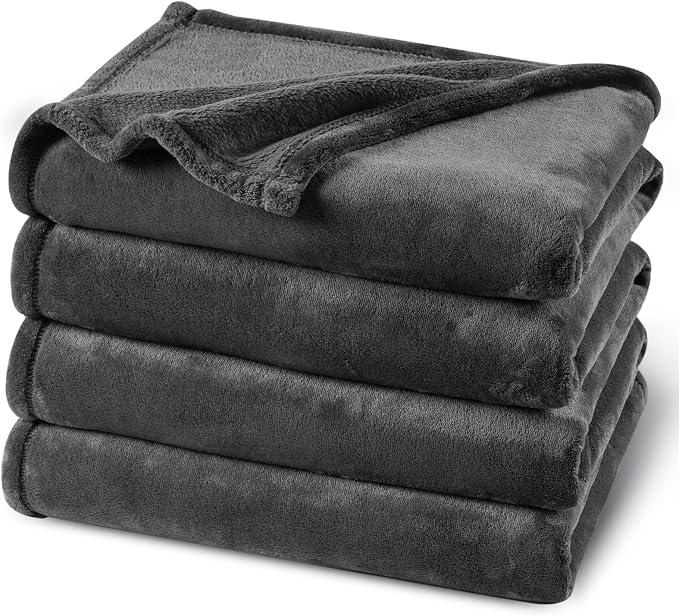 PHF Ultra Soft Fleece Blanket Queen Size, No Shed No Pilling Luxury Plush Cozy by PHF