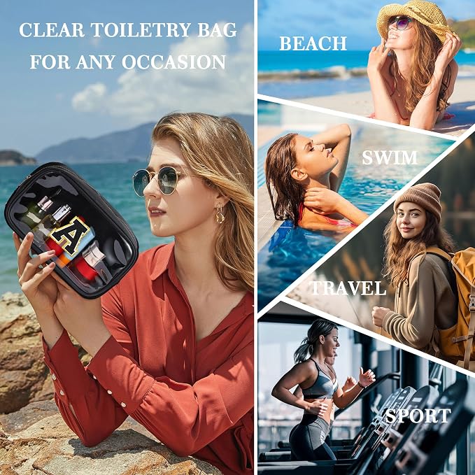 YOOLIFE Travel Clear Makeup Bag Toiletry Bag, Make up Bag Waterproof Toiletry - Image 2