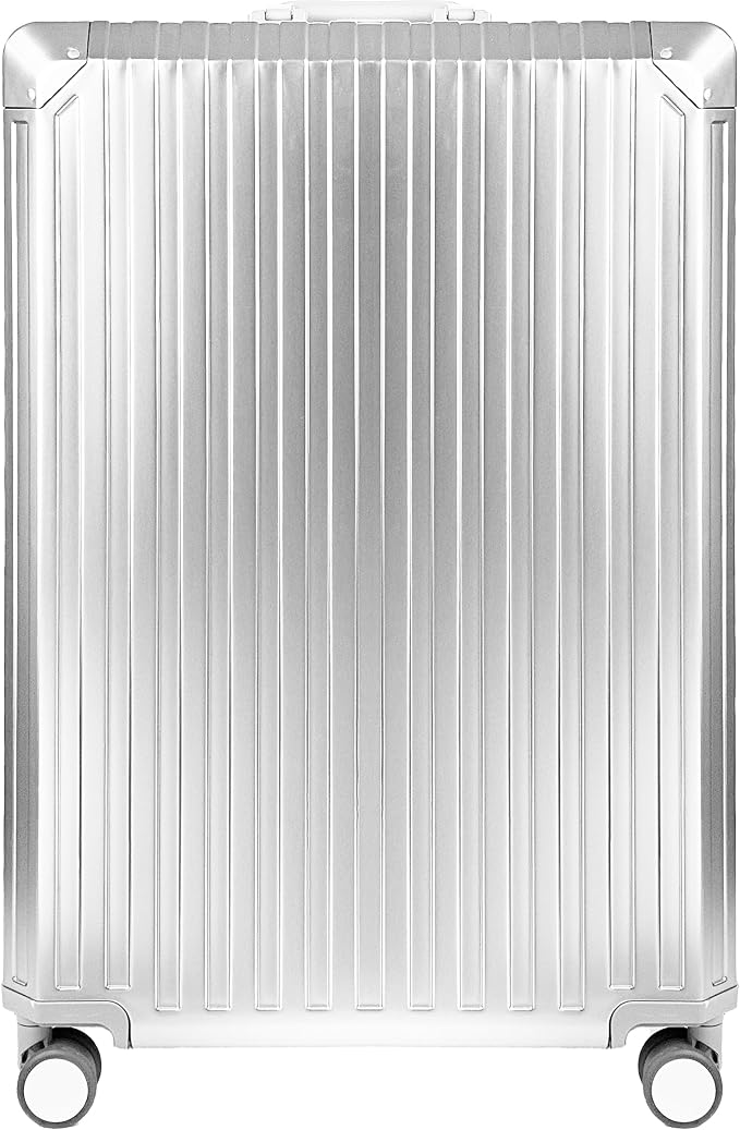 All Aluminum Luggage Suitcase 3 Sizes TSA Lock Carry On Silver - Image 2