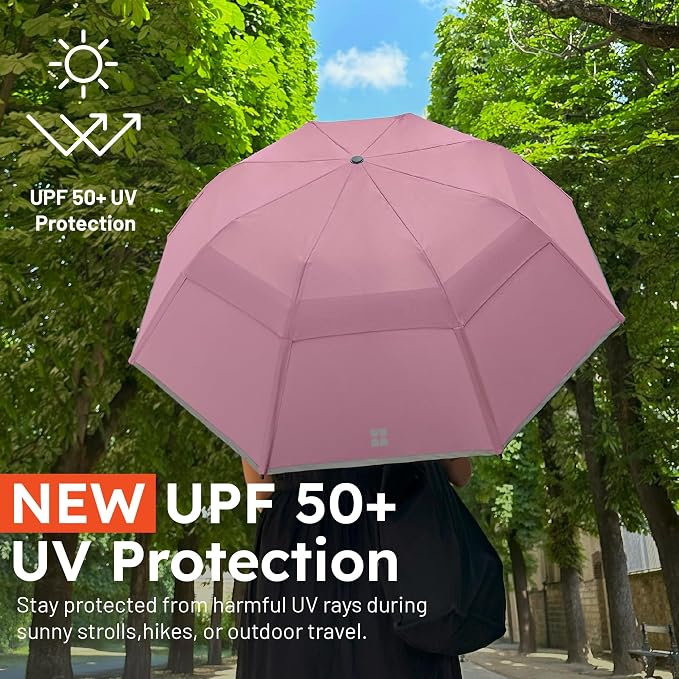 Weatherman - Folds of Honor - Premium Collapsible Travel Umbrella - Windproof - Image 3