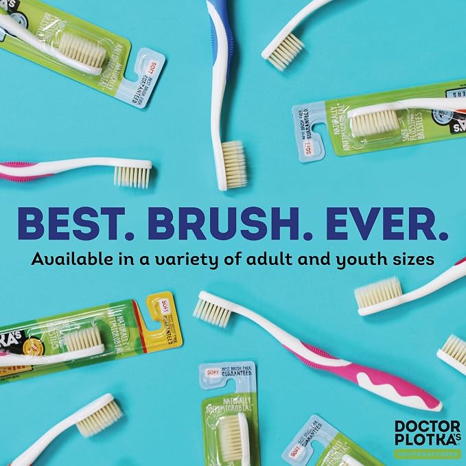 MOUTHWATCHERS Soft Childrens Flossing Manual Toothbrush, Value Pack of 4 - Image 6