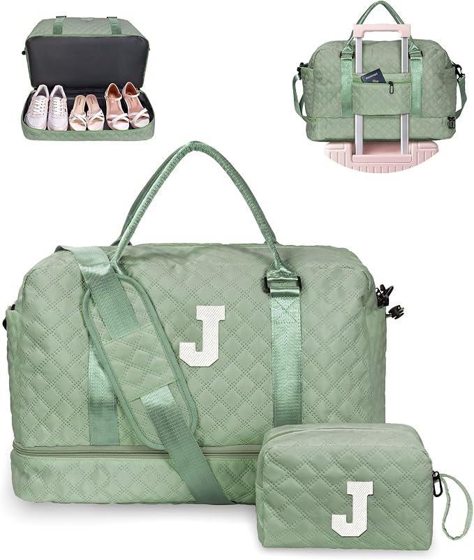 Gifts for Daughter Age 8 9 10 11 12 13 14-Initial Travel Bag by Vogewood