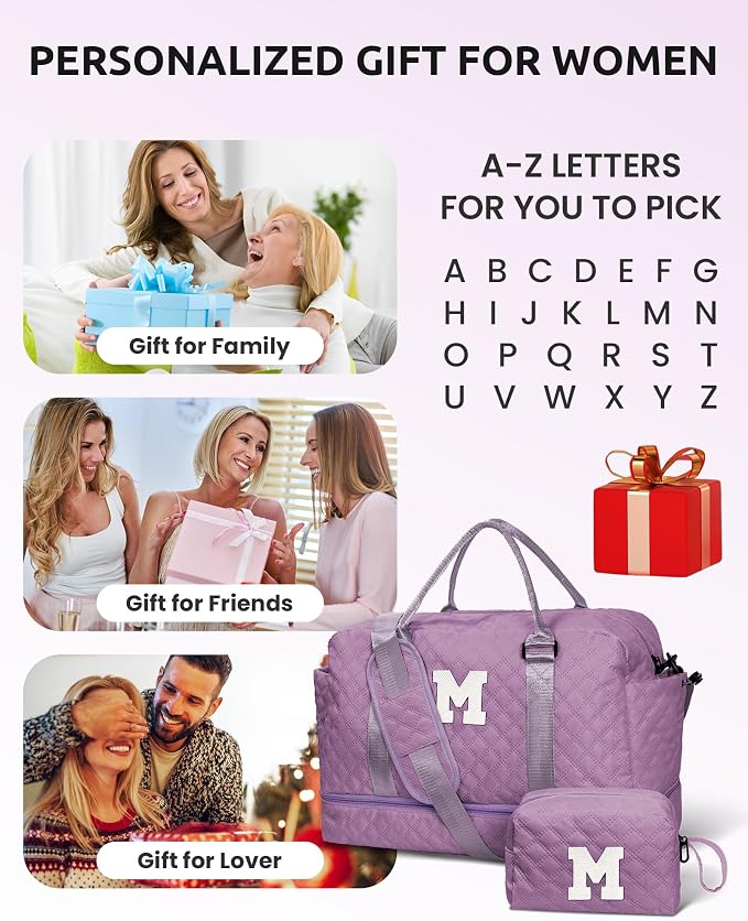 Gift for Women-Initial Teenage Girl Duffle Bag - Image 2