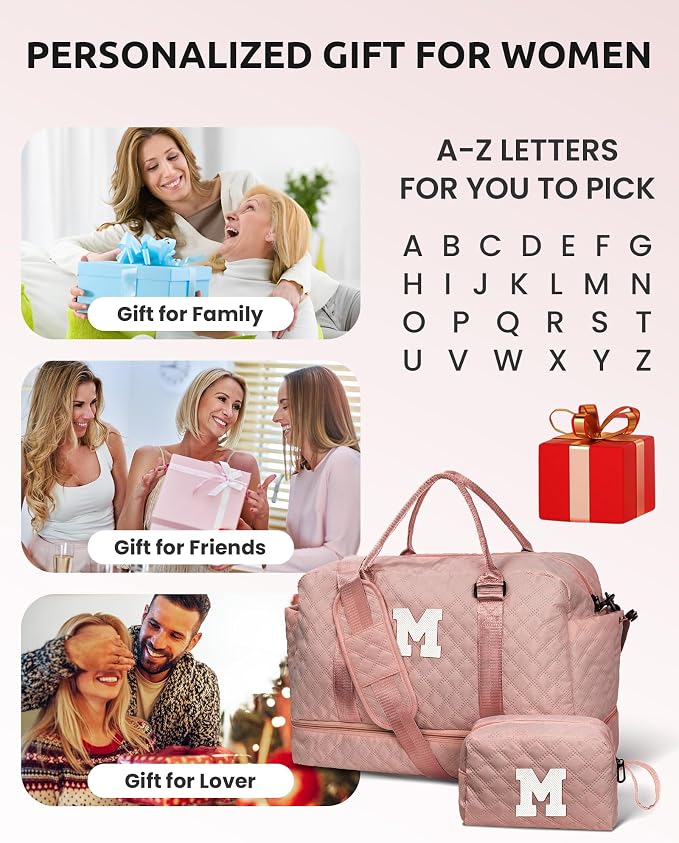 Teen Girl Gifts-Initial Duffle Bag - Image 7