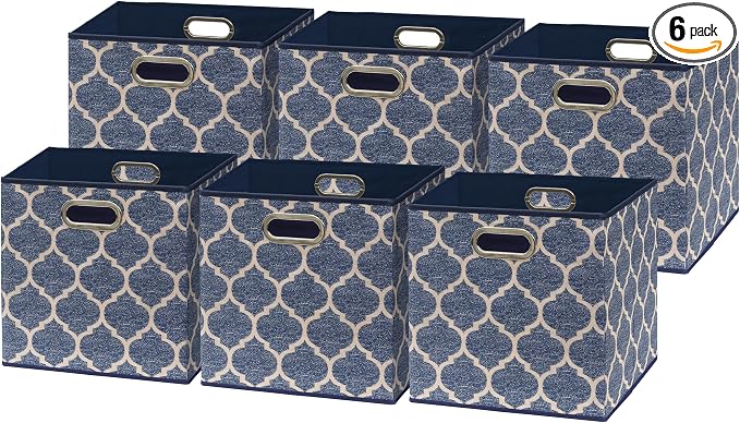 SIMPLE HOUSEWARE 11-Inch Collapsible Fabric Cube Storage Bin by SimpleHouseware
