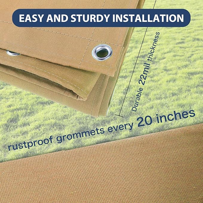 20’x24’ Canvas Tarp Heavy Duty Water Resistant Tarpaulins - Image 4