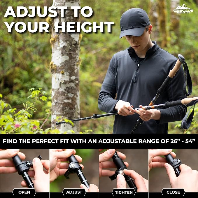 Cascade Mountain Tech Trekking Poles - Image 4