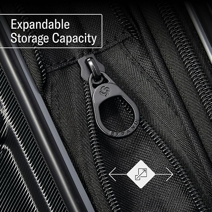 Samsonite Omni 2 Hardside Expandable Spinner Wheel Luggage, Checked Medium 24 in - Image 5