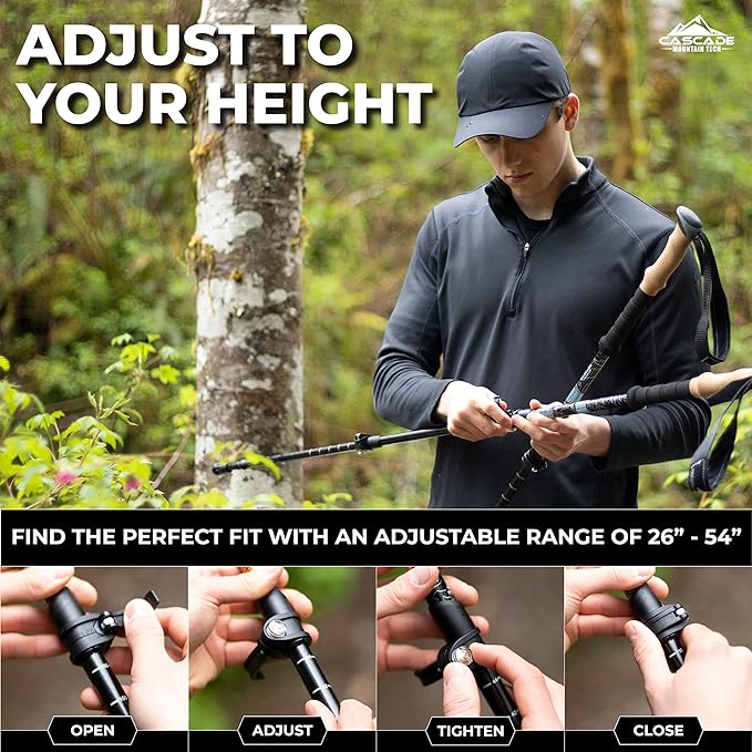 Cascade Mountain Tech Trekking Poles - Image 6
