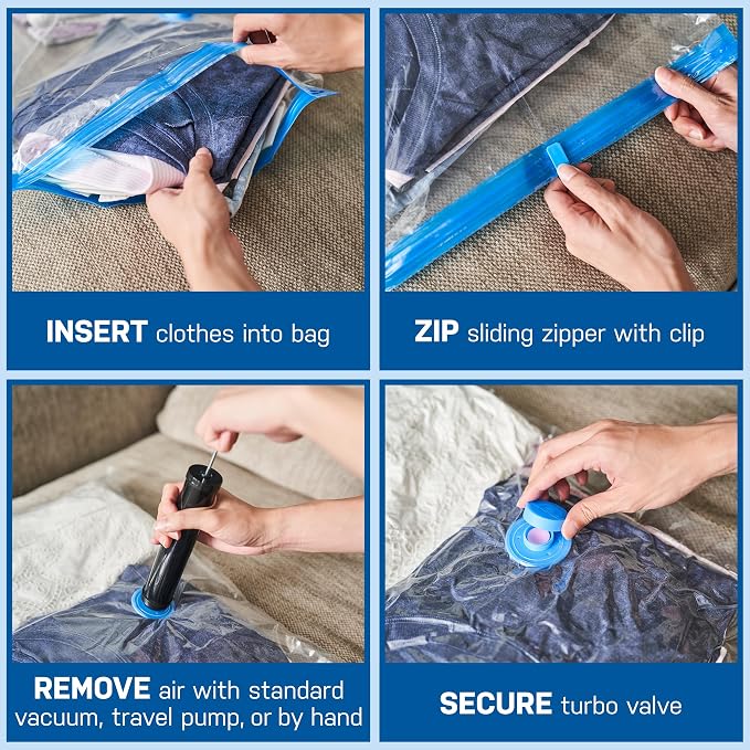 8 Pack Large Vacuum Storage Bags - Image 7