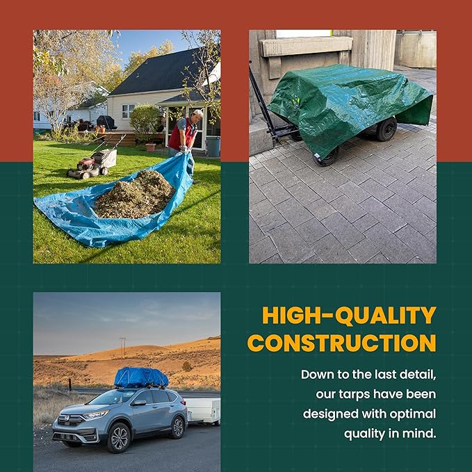 Tarp Cover Blue Waterproof 10x12 Great - Image 5