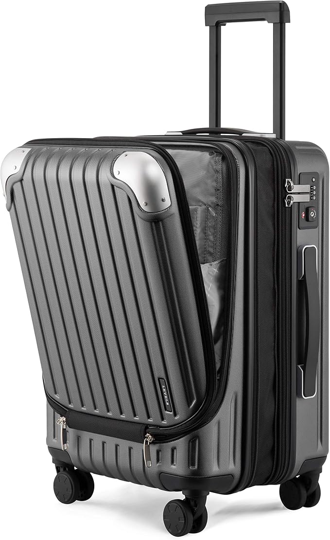 LEVEL8 Grace Carry on Luggage, 20 Inch Expandable Hard Shell Suitcases by LEVEL8