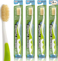 MOUTHWATCHERS Soft Flossing Toothbrushes, Value Pack of 4, Manual Toothbrush by Mouthwatchers