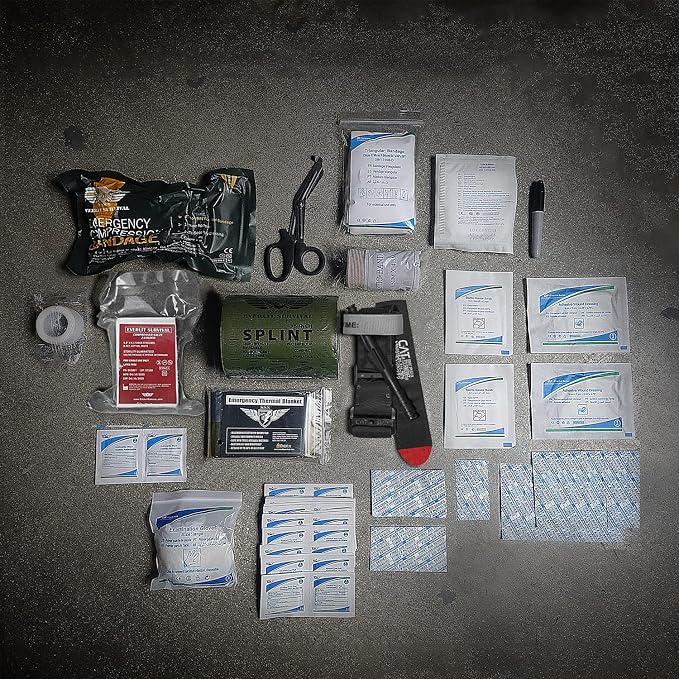 EVERLIT Emergency Trauma Kit, CAT GEN-7 Tourniquet 36" Splint, Military Combat - Image 6
