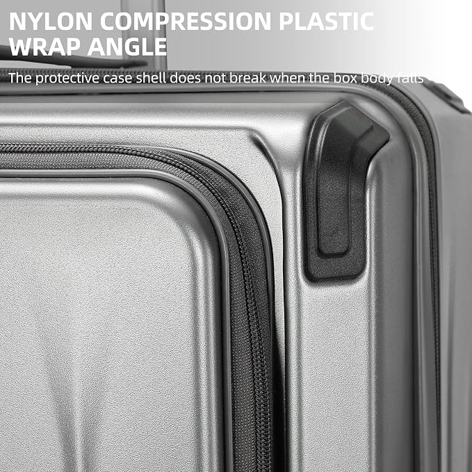 Carry On Luggage, 20 Inch Top Opening Aluminum Frame Lightweight Airline - Image 9